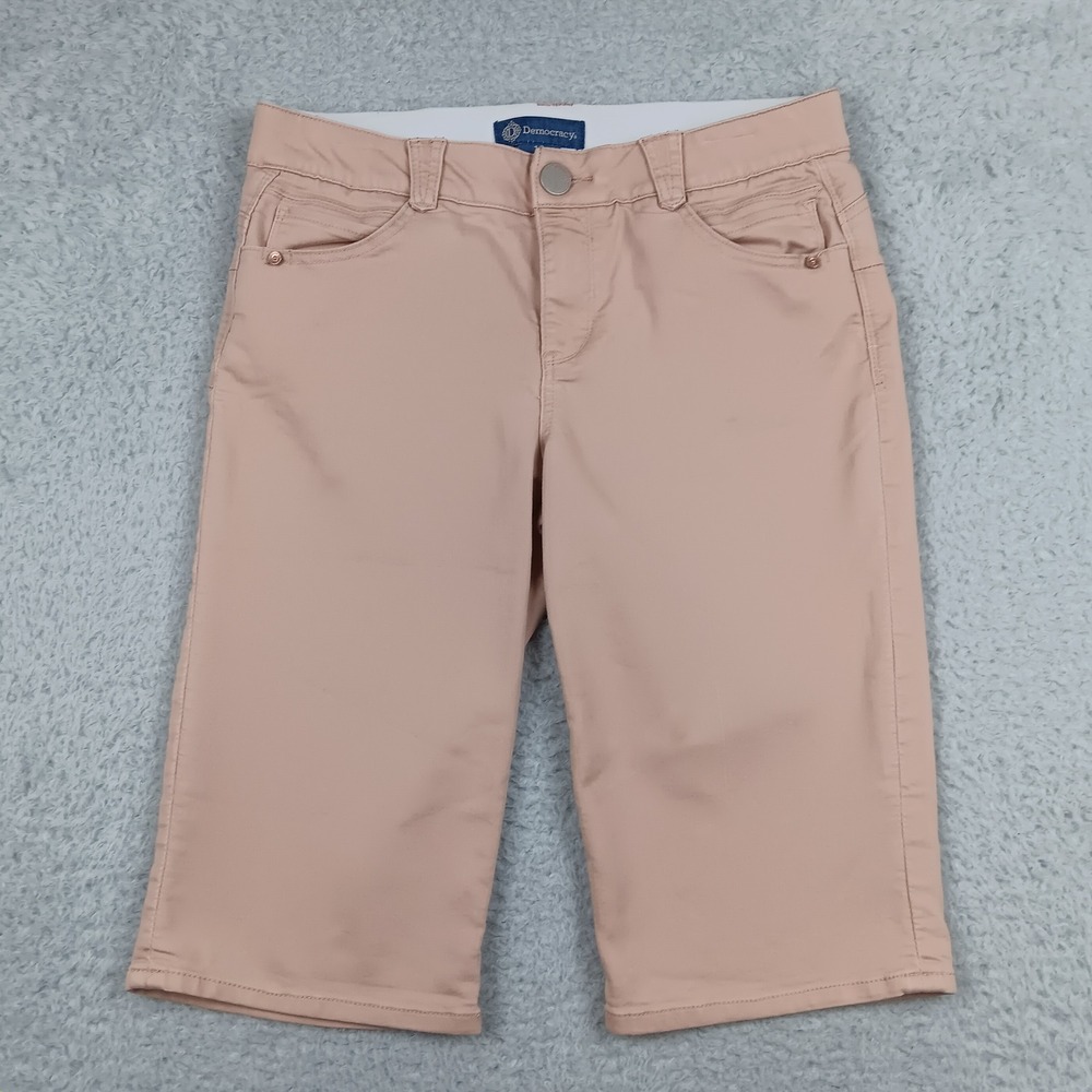 Democracy Bermuda Short Ab solution Women 10 Pink Stretch B810PEX2